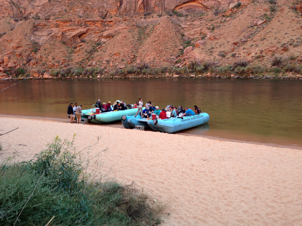 Glen Canyon Damn Float Trip Rafts